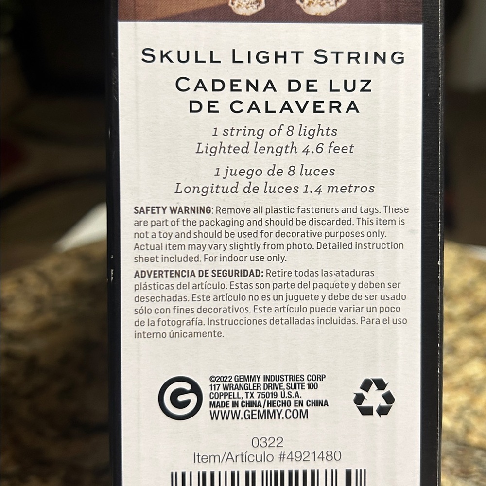 Gemmy • 2022 • Spooky Moods • LED Lightshow • Skeleton Light String • New W/ Box - Picture 10 of 10